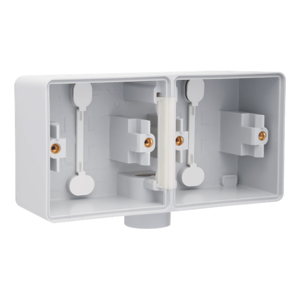 [NIK700-84801] Boîte double horizontale 1 entrée M20 Hydro - Gris - IP55 - Niko