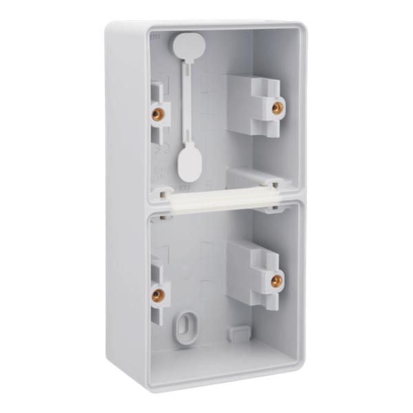 Boîte double verticale 2 entrées (1 haut / 1 bas) à membranes Hydro - Gris - IP55 - Niko