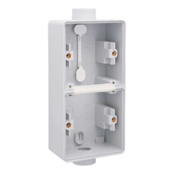 [NIK700-84211] Boîte double verticale 2 entrées (1 haut / 1 bas) M20 Hydro - Gris - IP55 - Niko