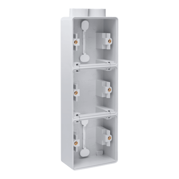 Boîte triple verticale 2 entrées M20 Hydro - Gris  - IP55 - Niko
