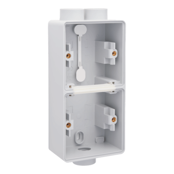 [NIK700-84212] Boîte double verticale 3 entrées (2 haut / 1 bas) M20 Hydro - Gris  - IP55 - Niko