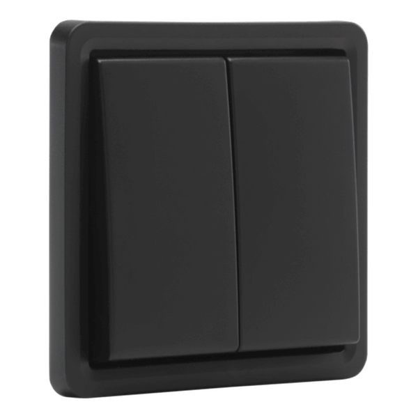 Interrupteur double allumage Hydro - Quick Connect - Noir - IP55 -10A - 250V - Niko