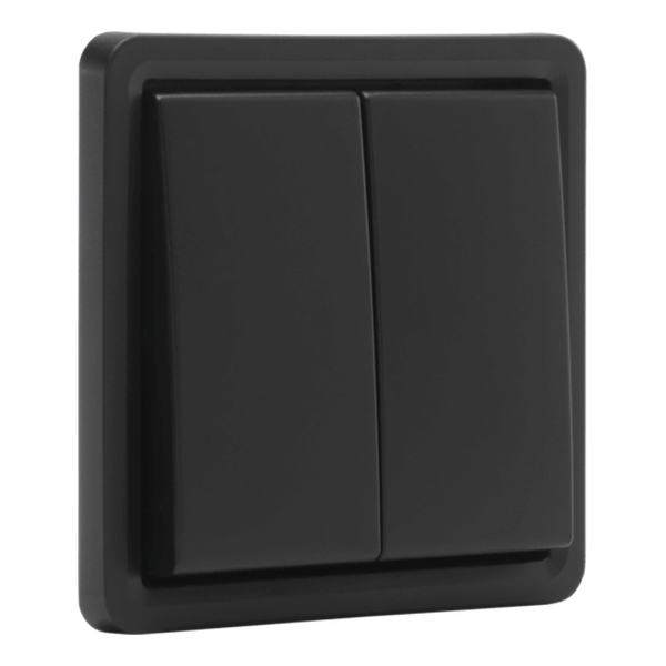 [NIK761-35005] Dubbele drukknop Hydro - Quick Connect - Zwart - IP55 -10A - 250V - Niko