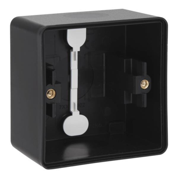 [NIK761-83101] Boîte simple à membranes Hydro - Noir - 1 entrée haut / 1 entrée bas - IP55 - Niko