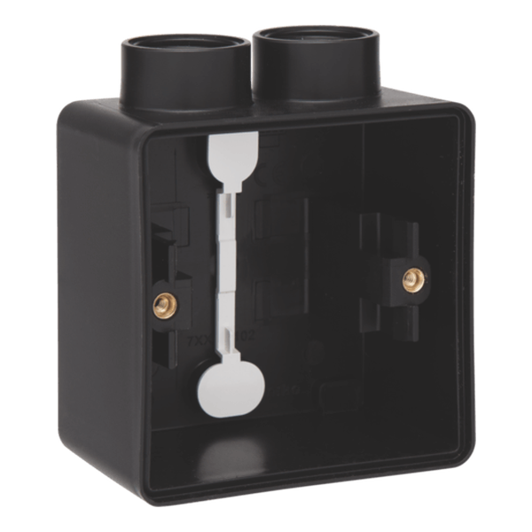 Boîte simple 2 entrées M20 Hydro - Noir  - IP55 - Niko