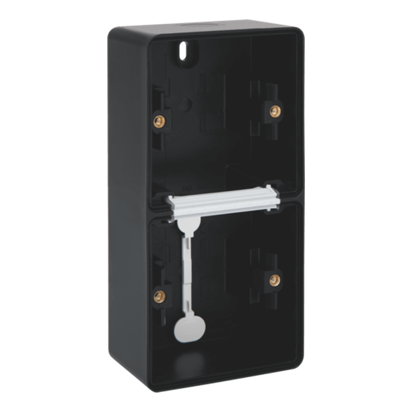 [NIK761-83201] Boîte double verticale 2 entrées (1 haut / 1 bas) à membranes Hydro - Noir - IP55 - Niko