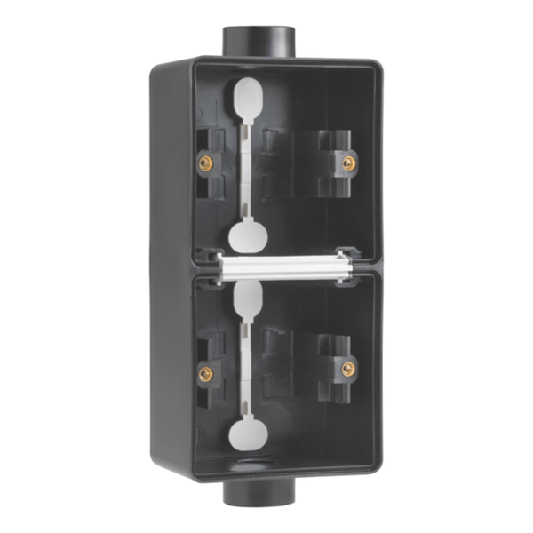 Boîte double verticale 2 entrées (1 haut / 1 bas) M20 Hydro - Noir - IP55 - Niko