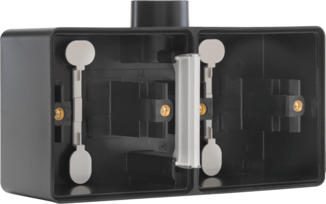 Boîte double horizontale 1 entrée M20 Hydro - Noir - IP55 - Niko