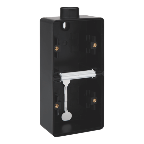 [NIK761-84201] Boîte double verticale 1 entrée M20 Hydro - Noir  - IP55 - Niko
