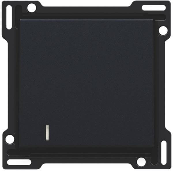 Manette simple avec témoin - Black coated (Noir mat) - Niko