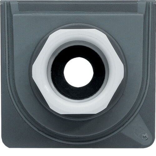 Entrée simple avec presse-étoupe M20 - pour boîte Cubyko - gris - IP55 - Hager