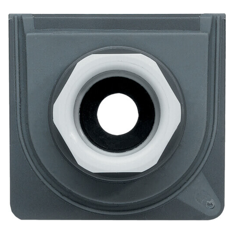[HAGWNA693] Entrée simple avec presse-étoupe M20 - pour boîte Cubyko - gris - IP55 - Hager