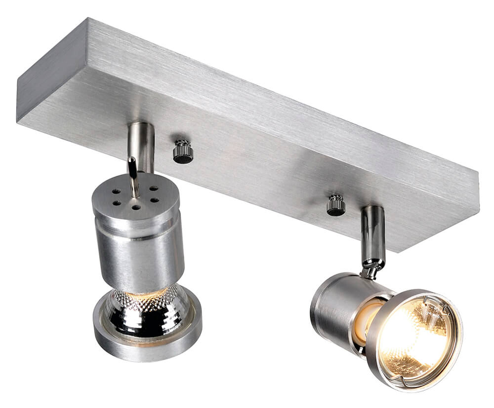 [SLV147442] Applique / Plafonnier Asto 2 - GU10 - Alu brossé - IP20 - SLV