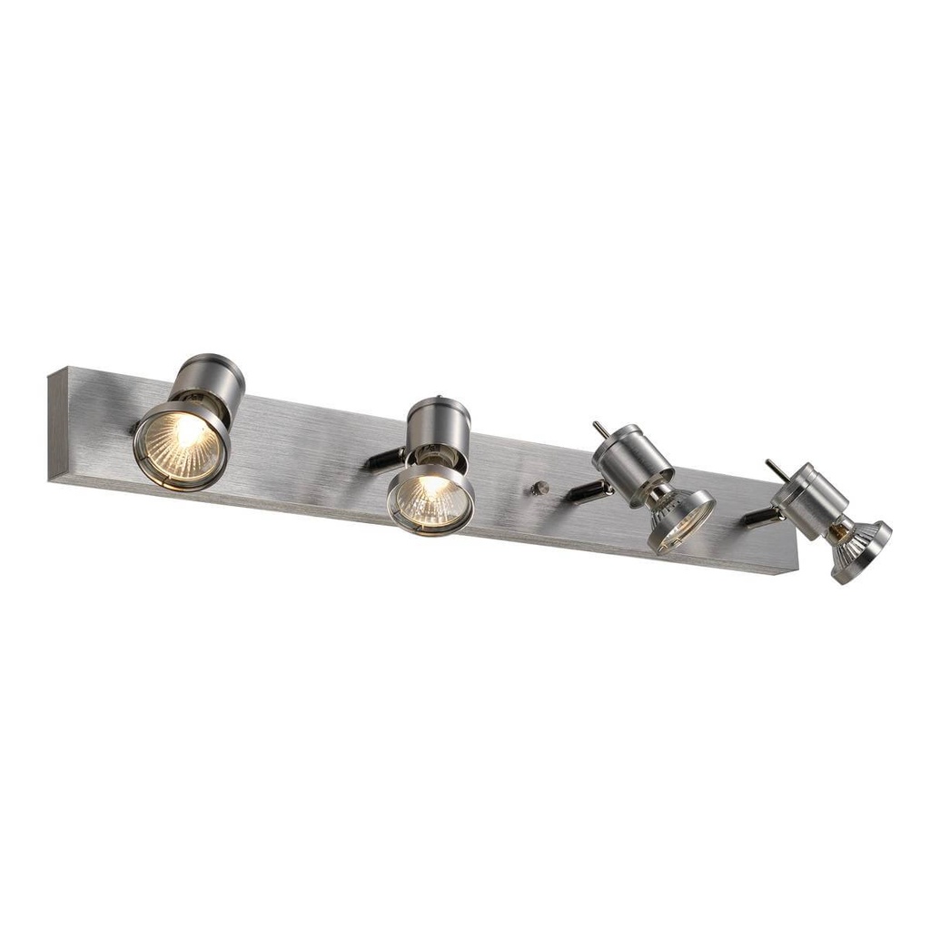 Applique / Plafonnier Asto 4 - GU10 - Alu brossé - IP20 - SLV