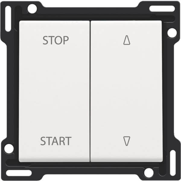 Manette pour bouton poussoir pour volet - White coated - Niko