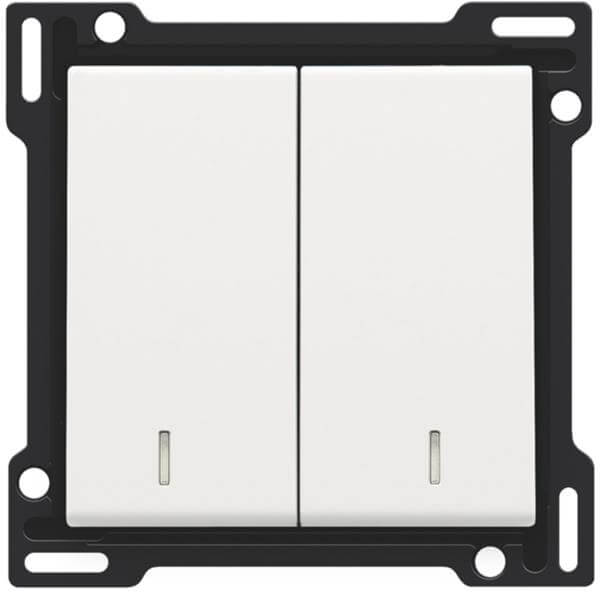 Manette double avec témoins - White Coated - Niko