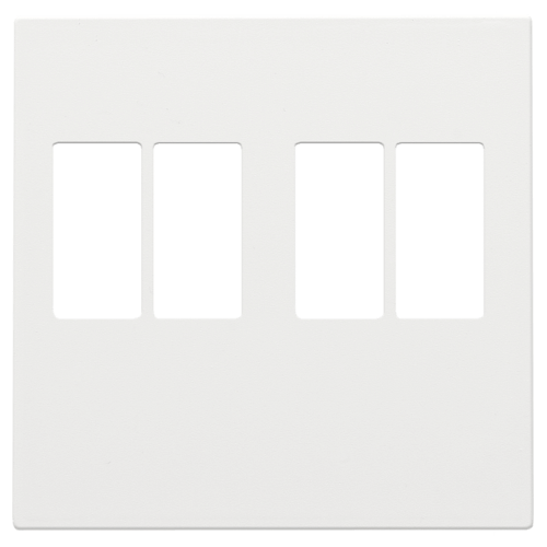 Enjoliveur pour prise audio - Double - White coated - Niko