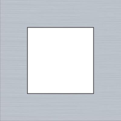 Enkelvoudige afdekplaat - Pure Alu Grey - Niko