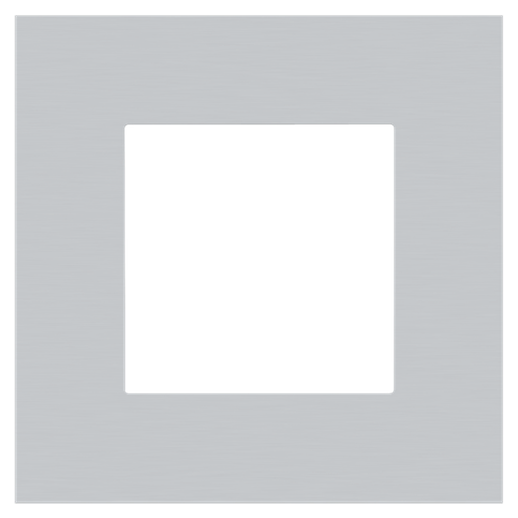[NIK155-76100] Plaque simple - Pure Alu Grey - Niko