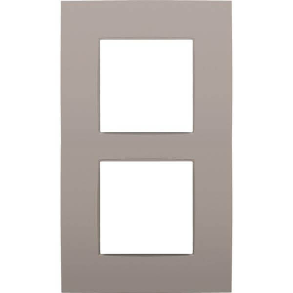 [NIK134-76200] Plaque double verticale - Entraxe 60mm - Intense Bronze Coated - Niko