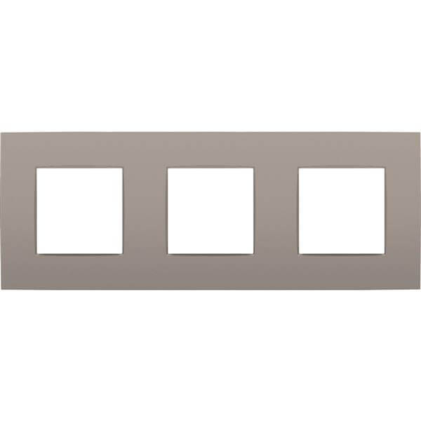 Plaque triple horizontale - Entraxe 71mm - Intense Bronze Coated - Niko