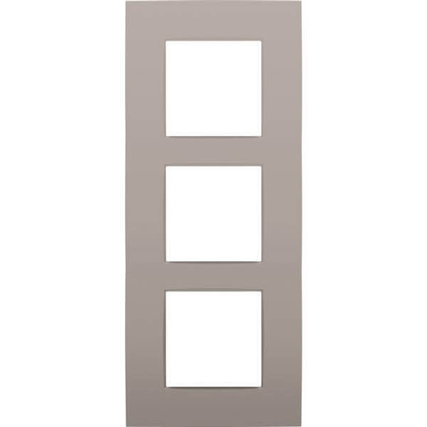 Plaque triple verticale - Entraxe 60mm - Intense Bronze Coated - Niko