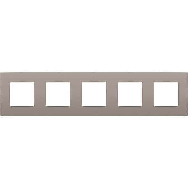 [NIK134-76005] Plaque quintuple - Entraxe 71mm - Intense Bronze Coated  - Niko