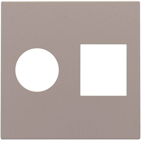 Enjoliveur pour prise TV-RJ45 - Bronze - Niko