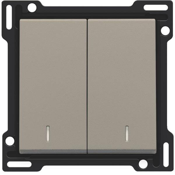 Manette double avec voyants - Bronze - Niko