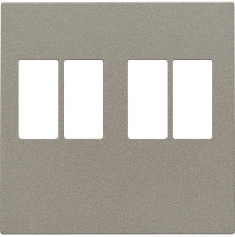 Enjoliveur pour prise audio - Double - Bronze - Niko