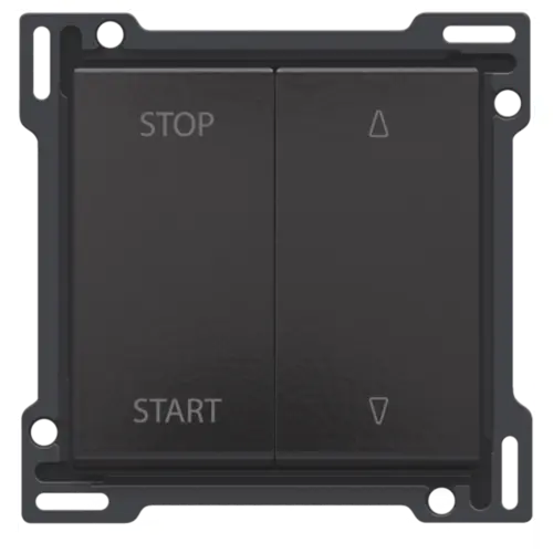 Manette pour bouton poussoir pour volet - Piano black coated - Niko