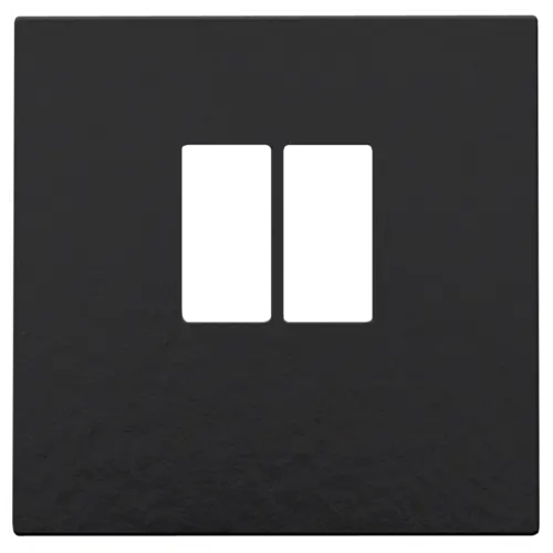 Enjoliveur pour prise audio - Simple - Piano black coated - Niko