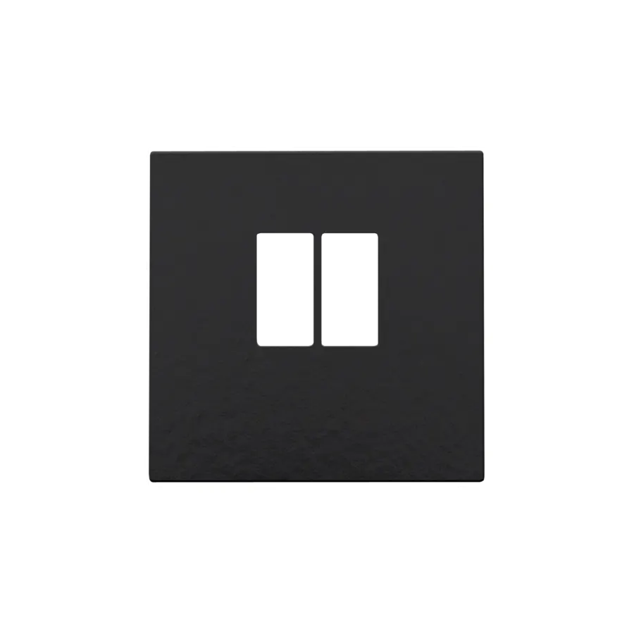 Enjoliveur pour prise audio - Simple - Piano black coated - Niko