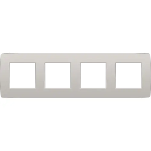 Plaque quadruple horizontale - Entraxe 71mm - Original Light Grey - Niko