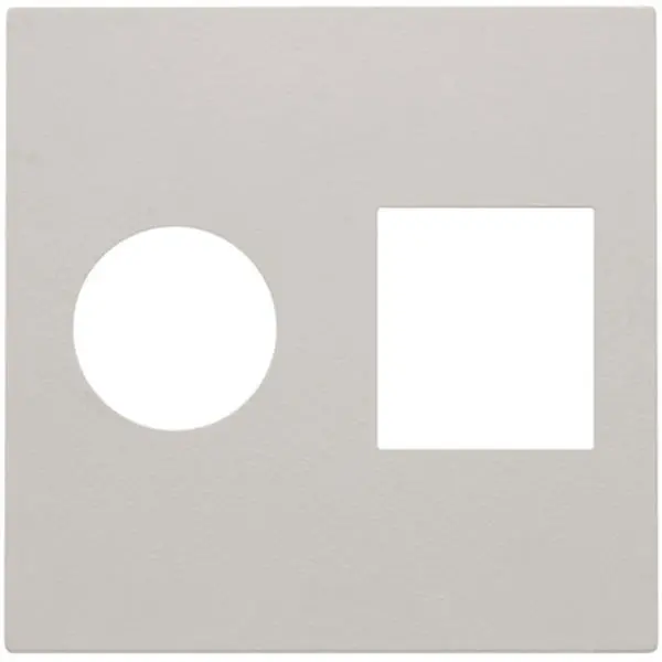 Enjoliveur pour prise TV/RJ45 - Light Grey - Niko