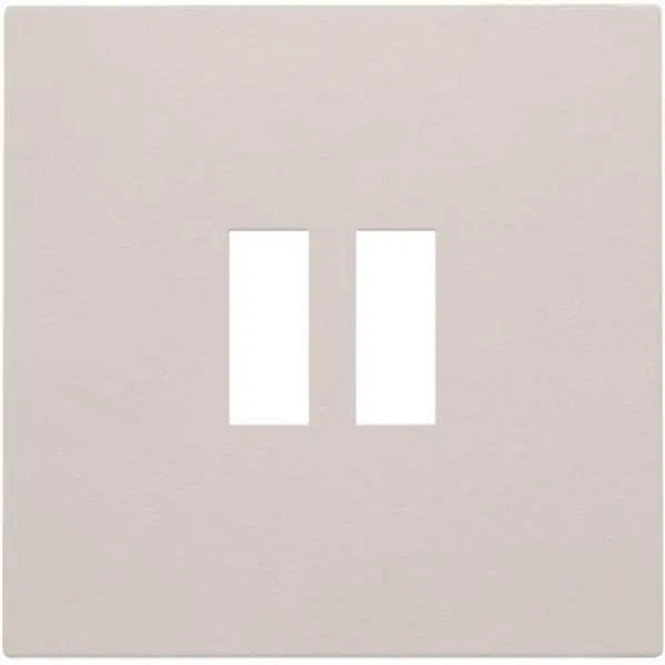 Afwerkingsplaatje voor USB-lader - Dubbel - Light Grey - Niko