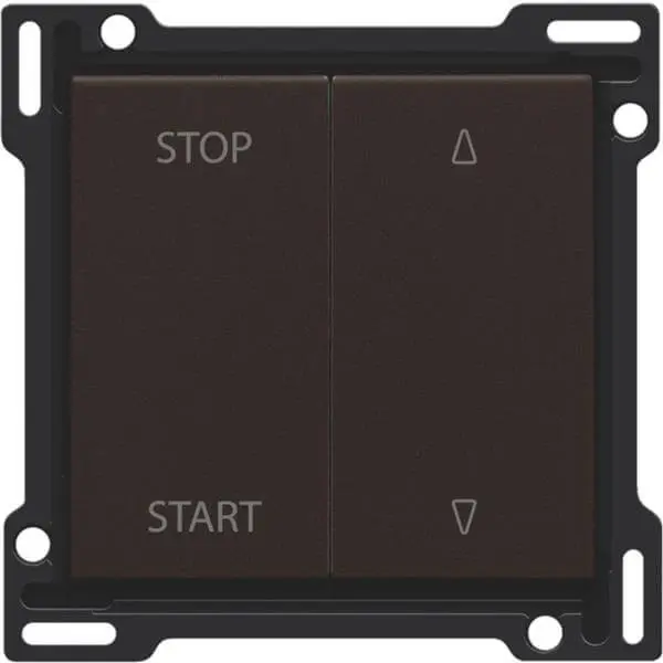 Manette pour bouton poussoir pour volet - Dark Brown - Niko