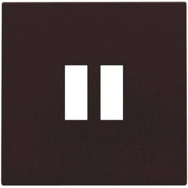 Enjoliveur pour chargeur USB - Double - Dark Brown - Niko