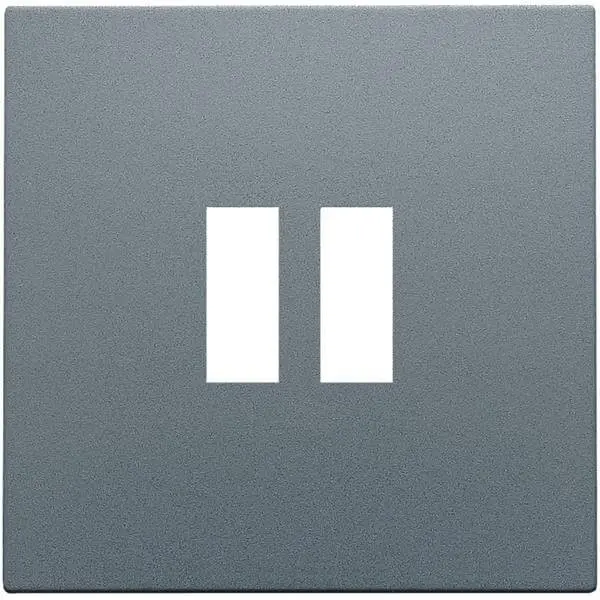 Enjoliveur pour chargeur USB - Double - Steel Grey Coated - Niko