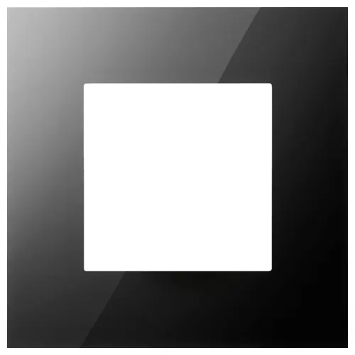 Plaque simple - Pure Liquid black - Niko