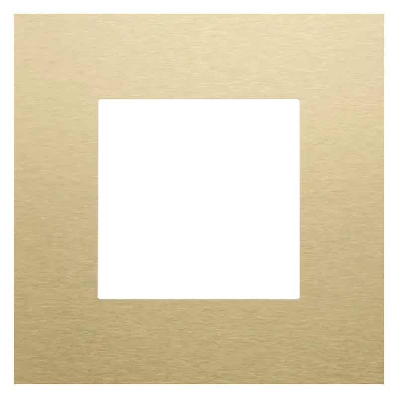 [NIK227-76100] Plaque simple - Pure - Alu gold brushed - Niko