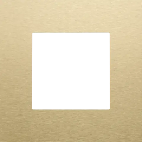 Plaque simple - Pure - Alu gold brushed - Niko