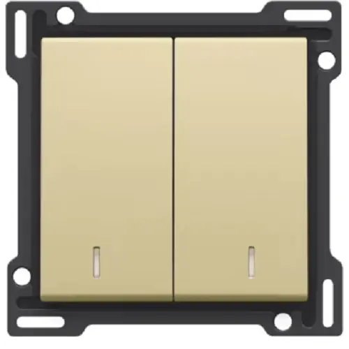 Manette double avec témoins - Gold coated - Niko