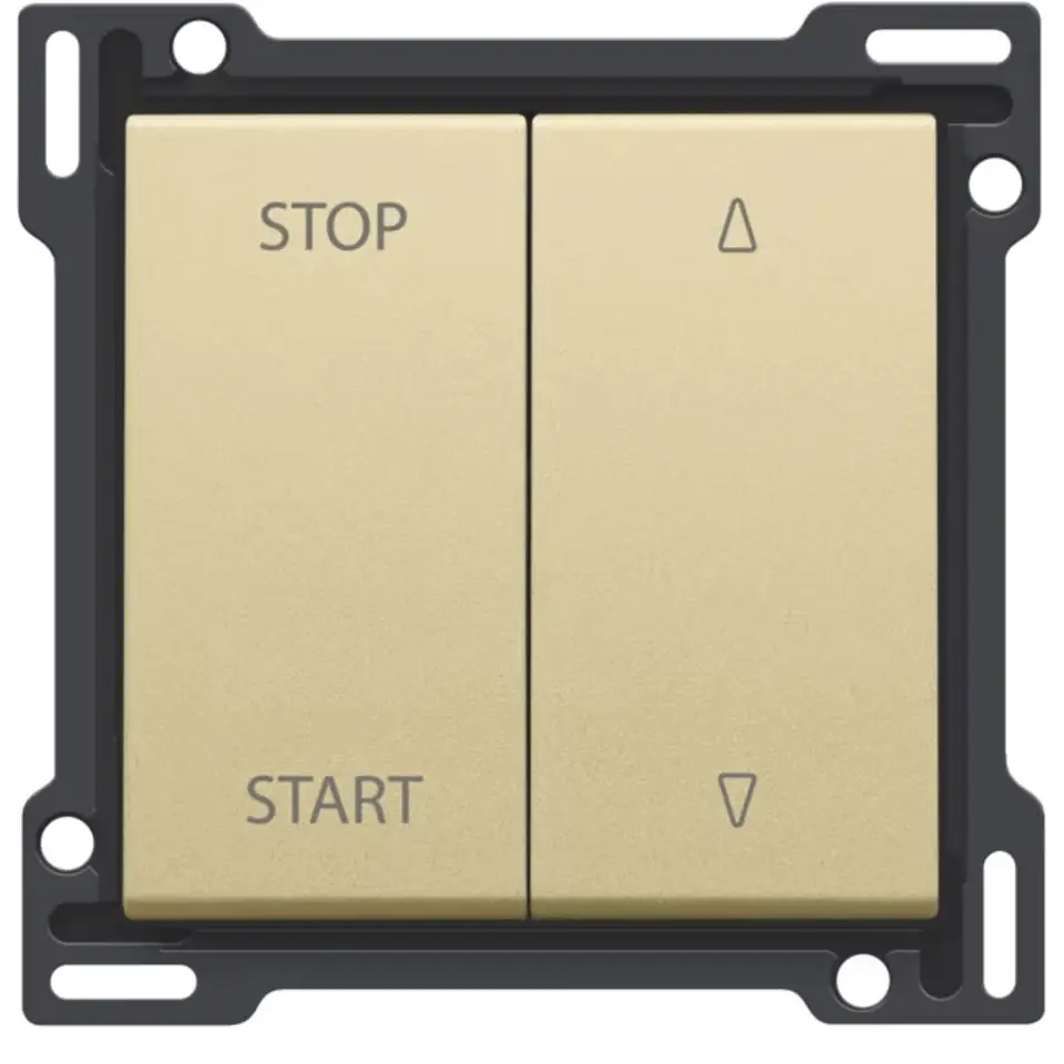 Manette pour bouton poussoir pour volet - Gold coated - Niko