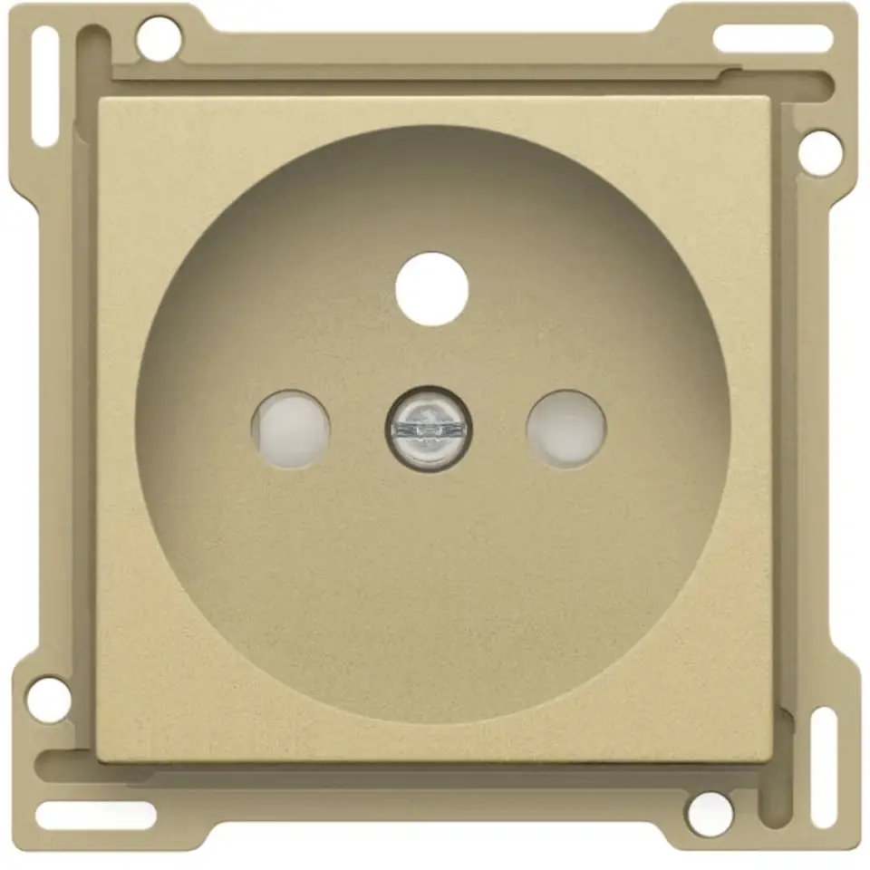 Enjoliveur prise avec terre - Gold coated - Niko