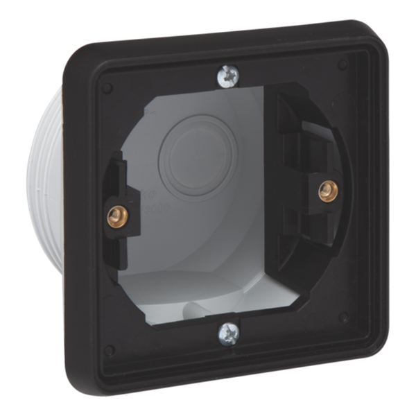 [NIK761-73000] Boîte simple d'encastrement Hydro - Noir - IP55 - Niko 