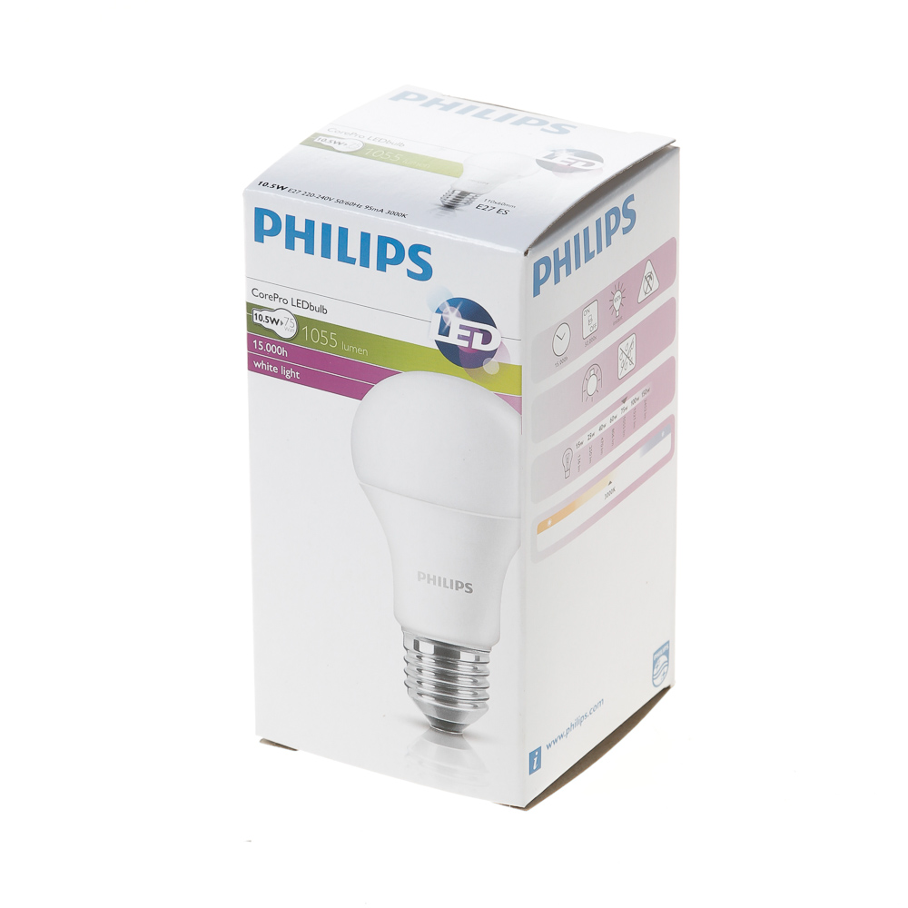 Ampoule LED E27 - 10,5W 830 1055Lm - Non-dimmable - Philips 
