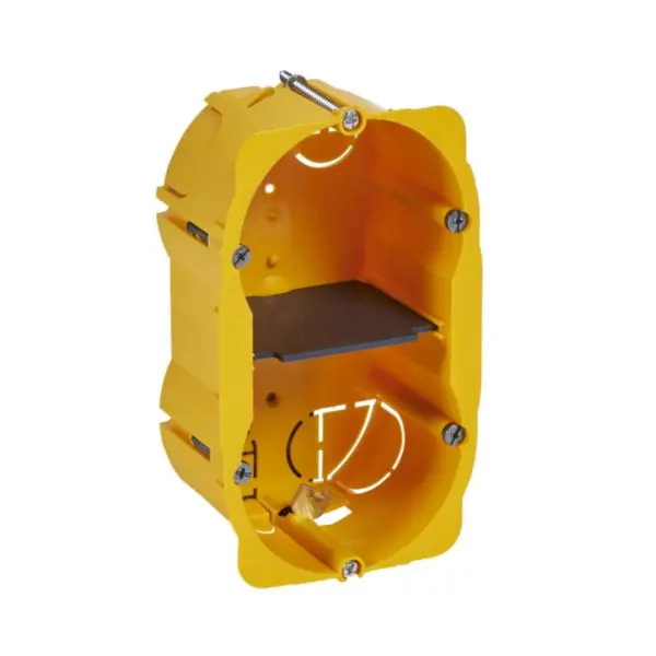 Boîtier double verticale (entraxe 51mm) pour cloison creuse H.50mm - Legrand 