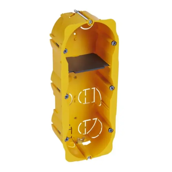 Boîtier Triple verticale (entraxe 51mm) pour cloison creuse H.50mm - Legrand