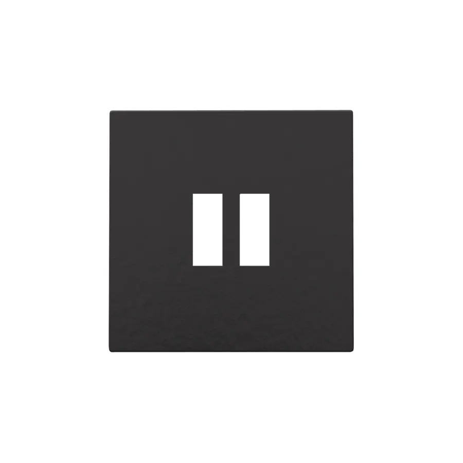 Enjoliveur pour chargeur USB - Double - Piano Black Coated - Niko